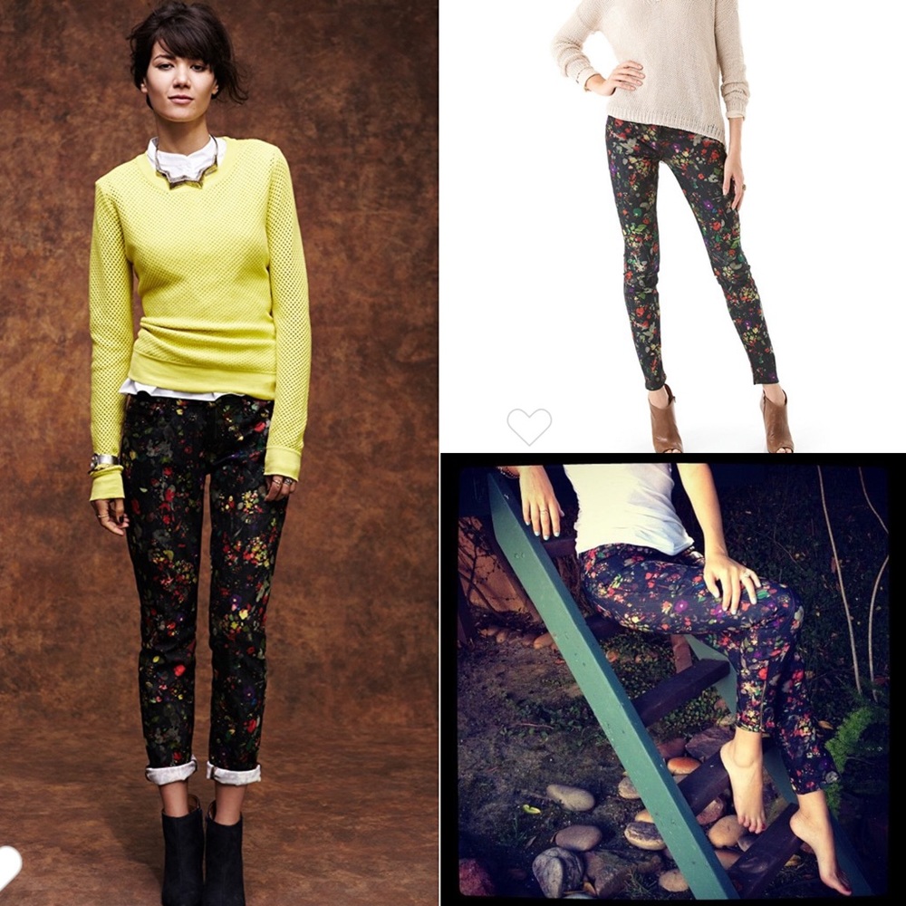 MOTHER The Looker Ultra-Skinny Jeans in Magical Forest NWT Multicolor